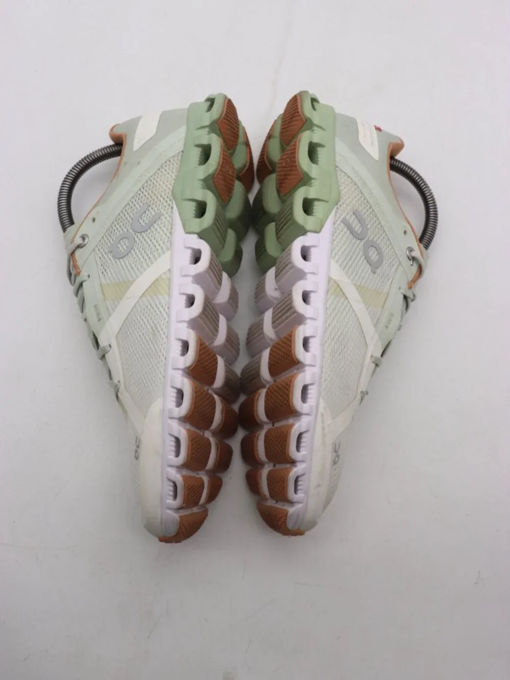 On Running Cloudflow Shoes Women's Size 8.5 Aloe White Mesh Athletic Sneakers